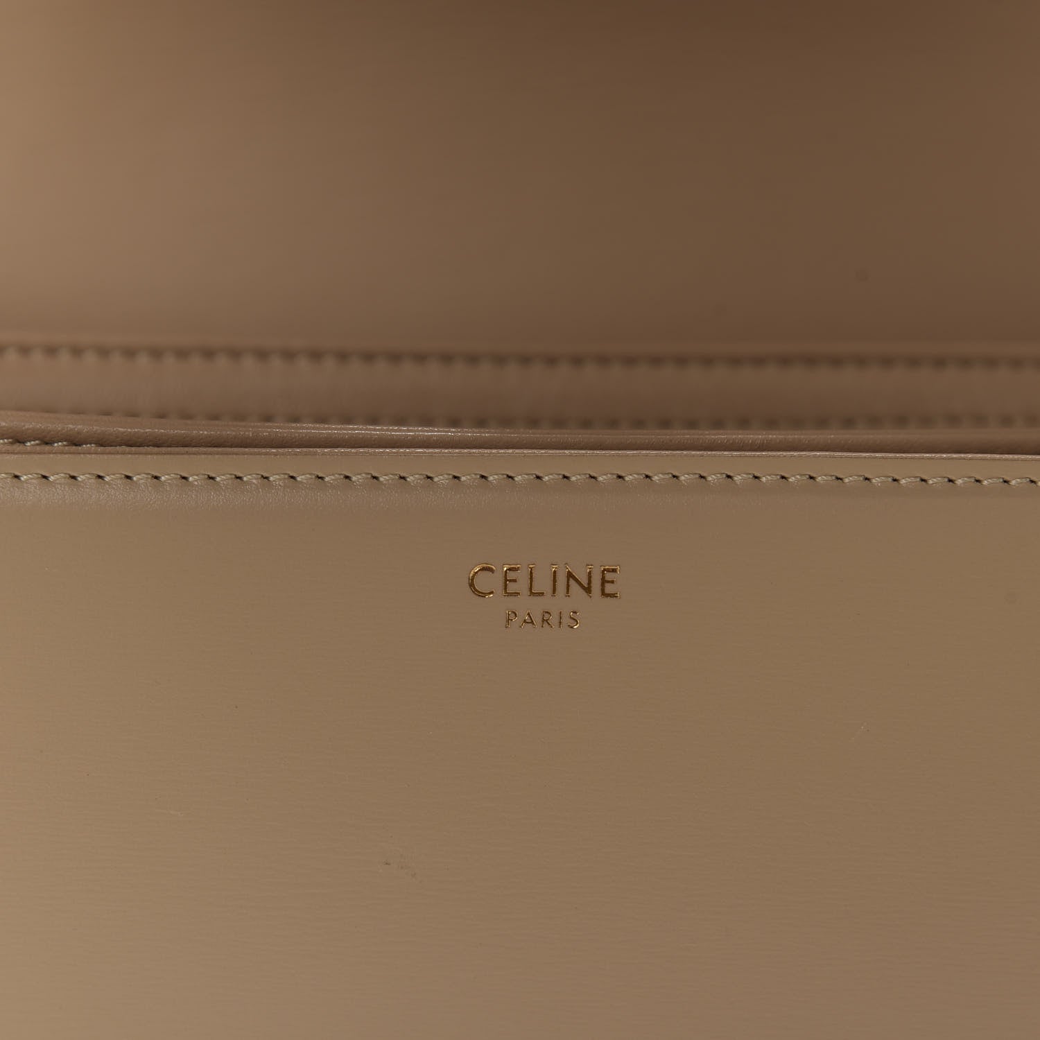 Celine Shiny Calfskin Medium Triomphe Nude 8 of 12