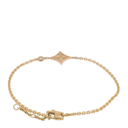 Louis Vuitton 18K Yellow Gold Diamond Monogram Idylle Bracelet 2 of 4