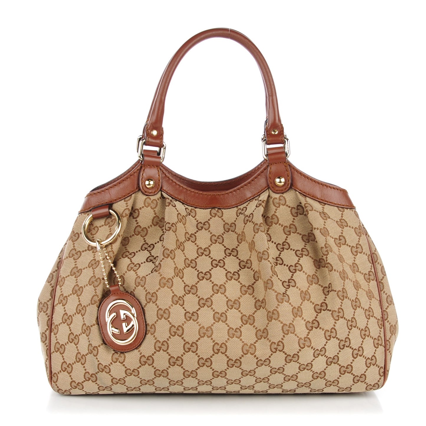Monogram Medium Sukey Tote Brown