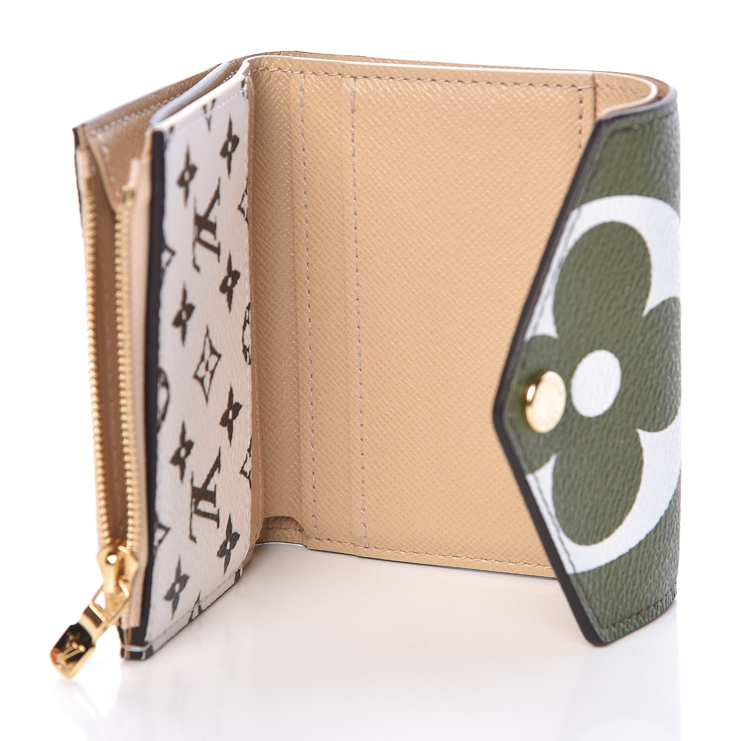 Louis Vuitton Monogram Giant Zoe Wallet Kaki 6 of 7