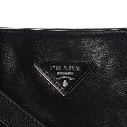Prada Glace Calf Twin Pocket Tote Black 12 of 12