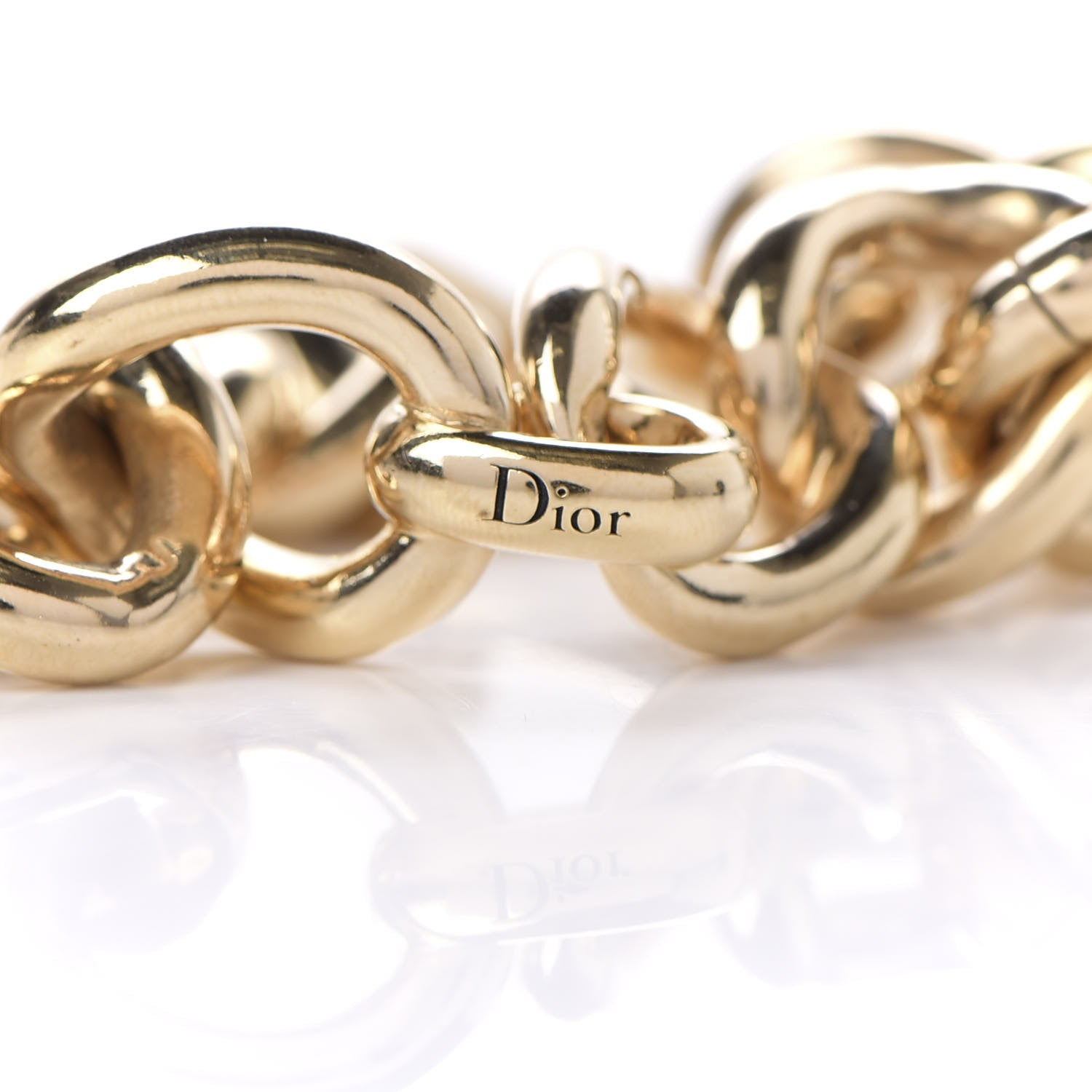 Christian Dior Metal Chain Bracelet Gold Palladium 4 of 4