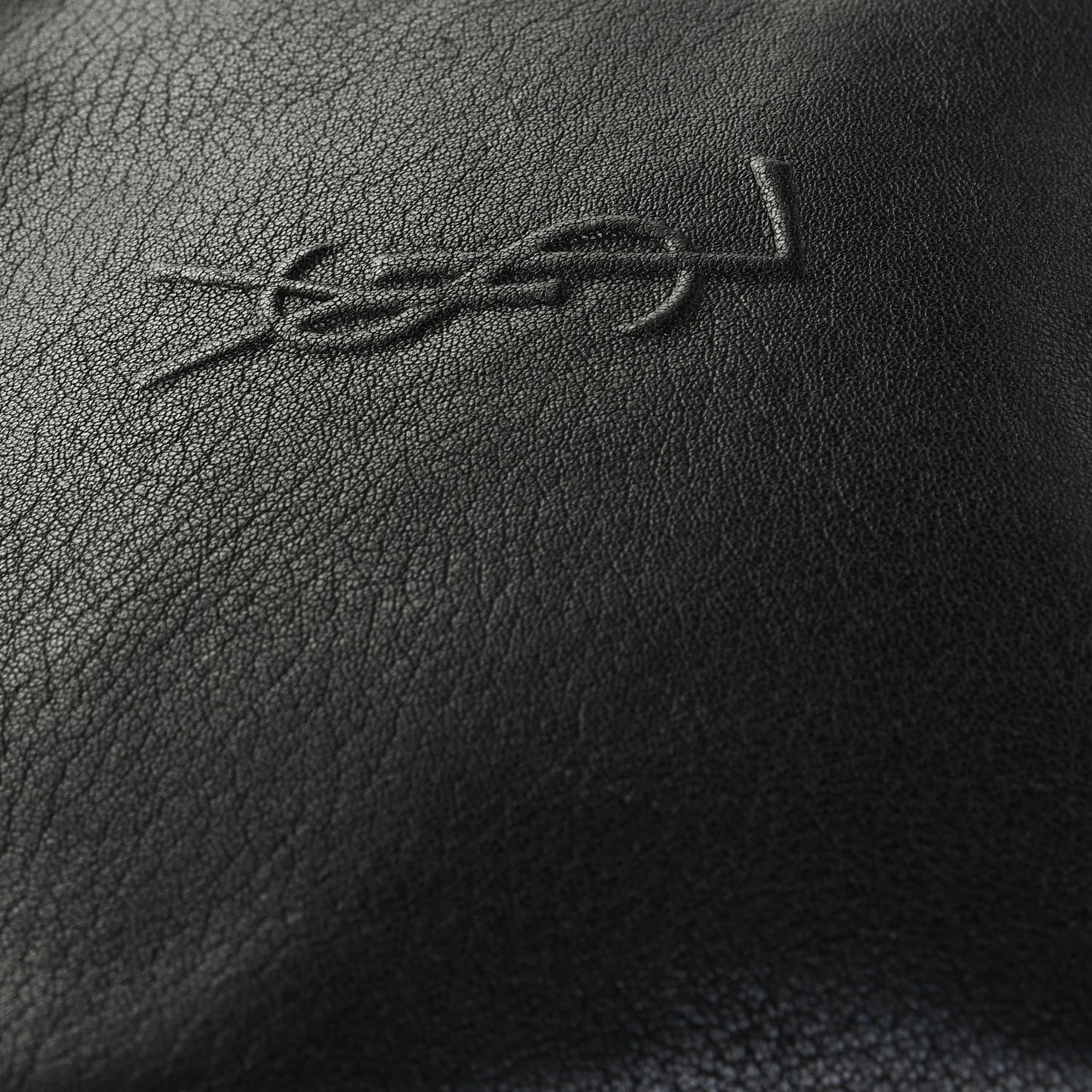 Lambskin Monogram Embossed Small Lou Camera Bag Black