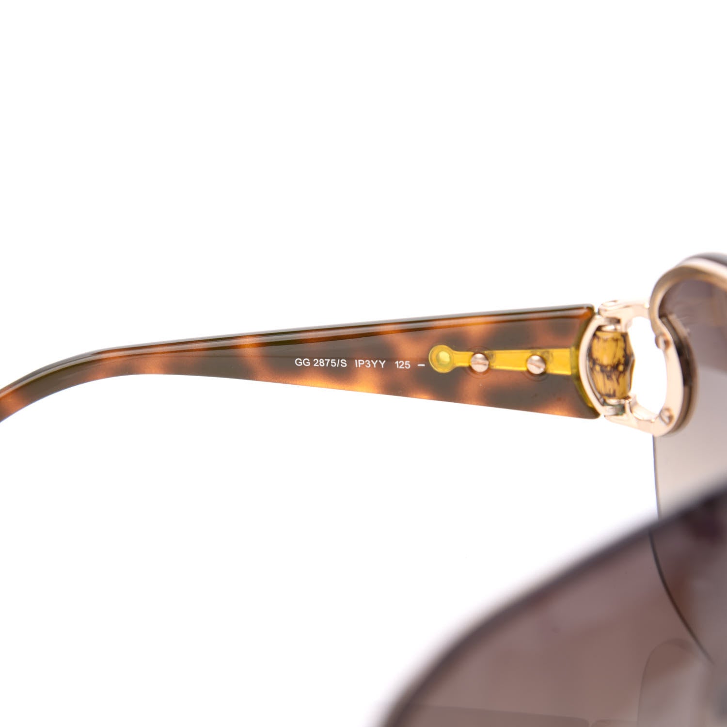 Gucci Bamboo Horsebit Sunglasses GG2875/S Tortoise 6 of 7