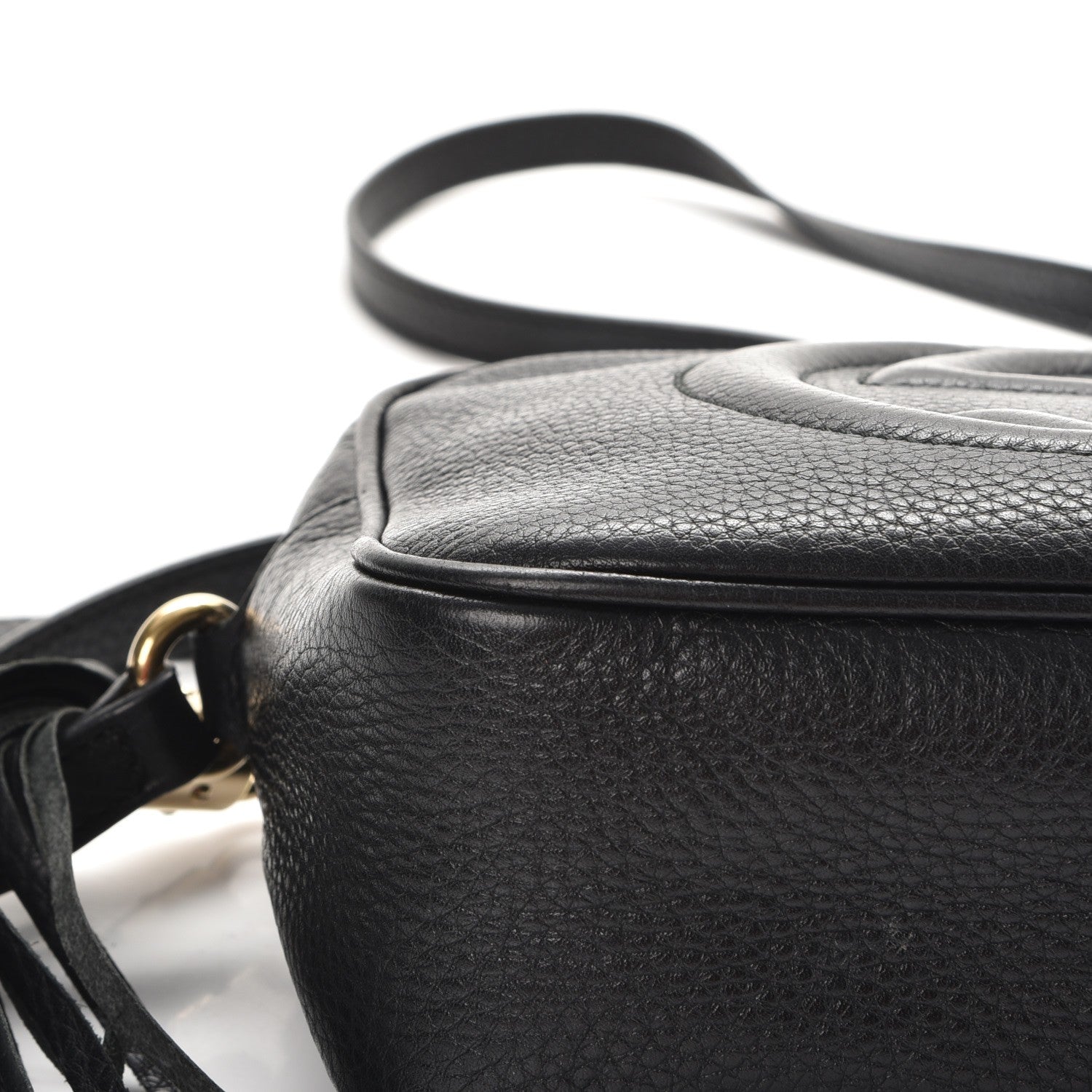 Gucci Pebbled Calfskin Small Soho Disco Bag Black 10 of 13