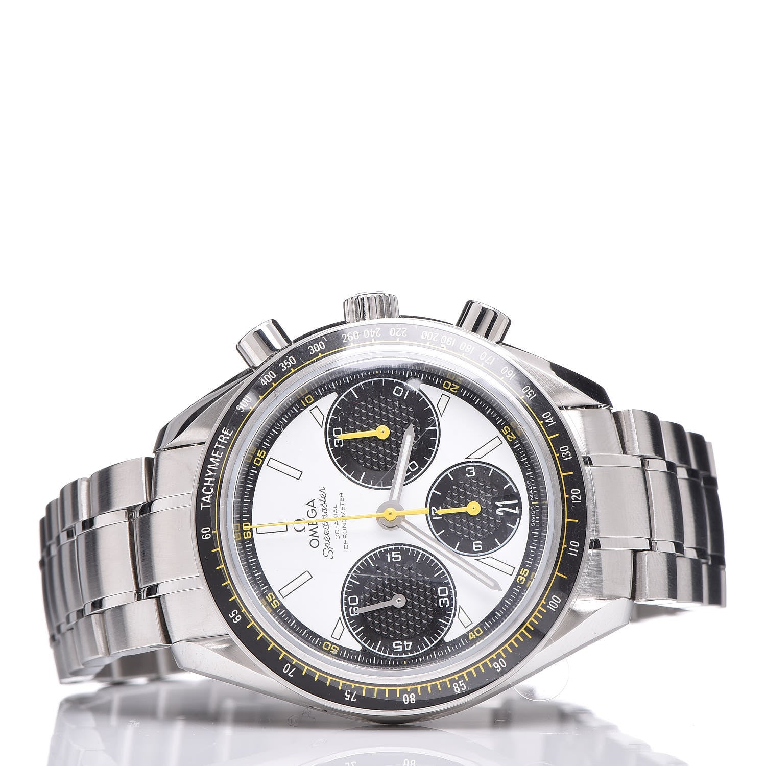 Omega Stainless Steel 40mm Speedmaster Racing Co-Axial Chronograph Automatic Watch White 326.30.40.50.04.001 3 of 7