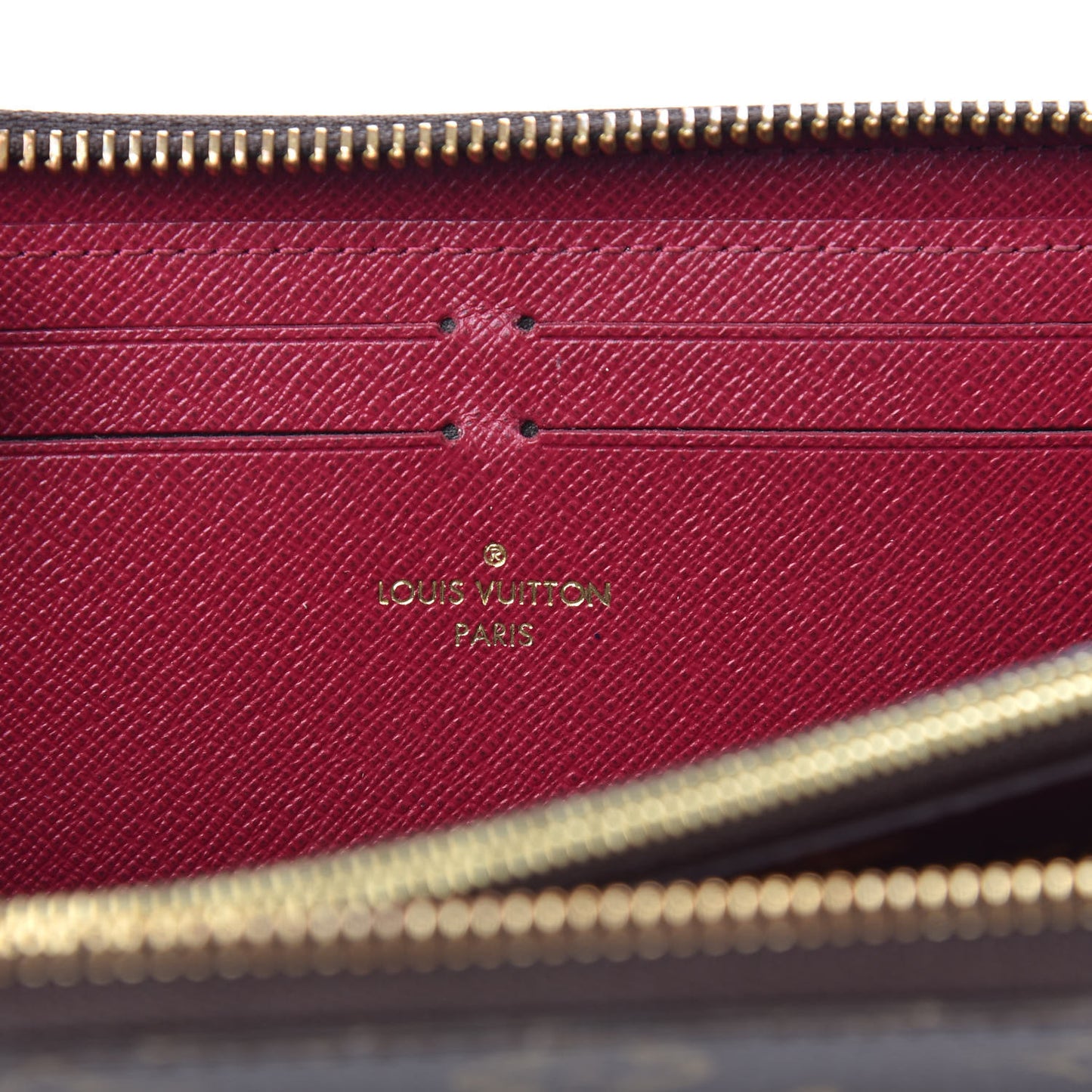 Monogram Clemence Wallet Fuchsia