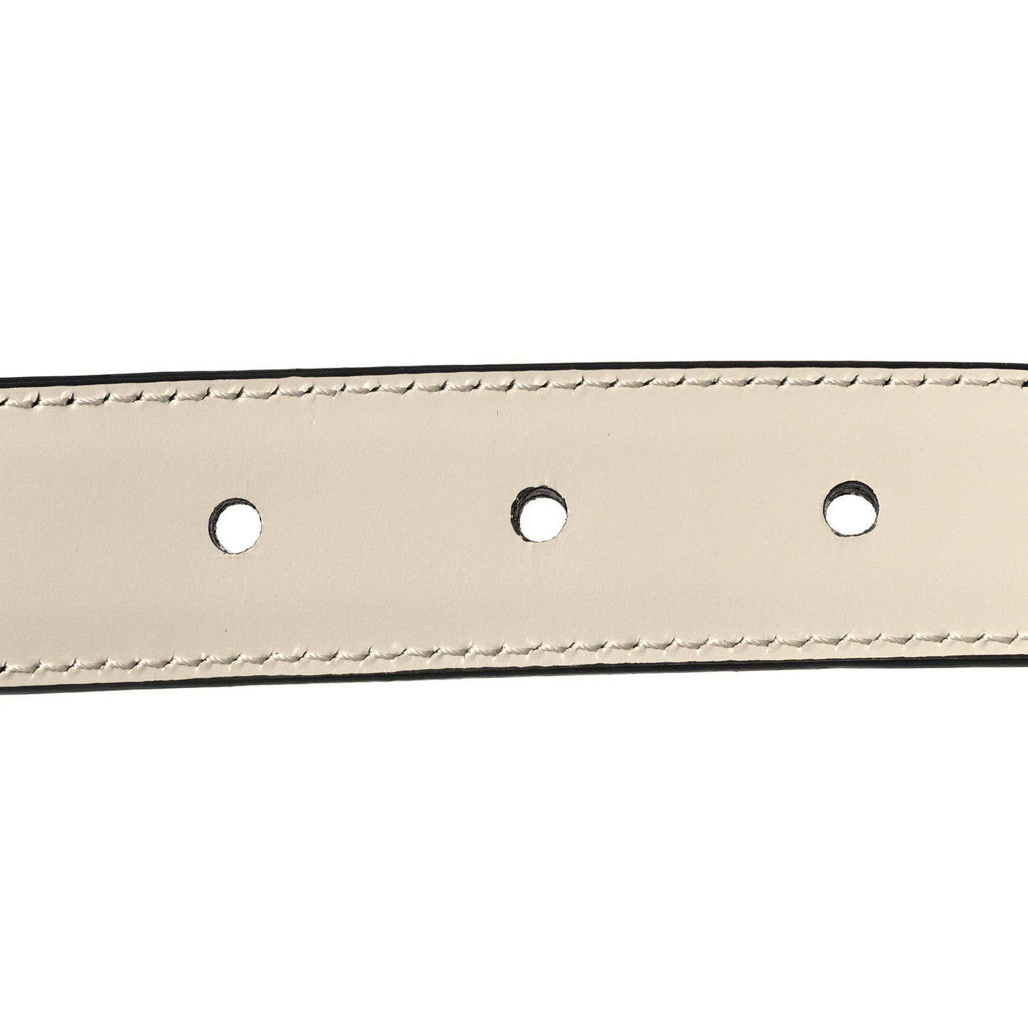 Box Calfskin Reversible Triomphe 80 32 Belt Black White