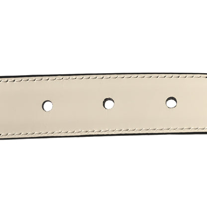 Celine Box Calfskin Reversible Triomphe 80 32 Belt Black White 5 of 7