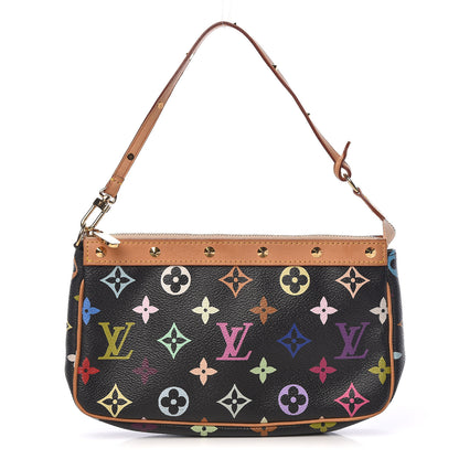 Louis Vuitton Monogram Multicolor Pochette Accessories Black 1 of 13