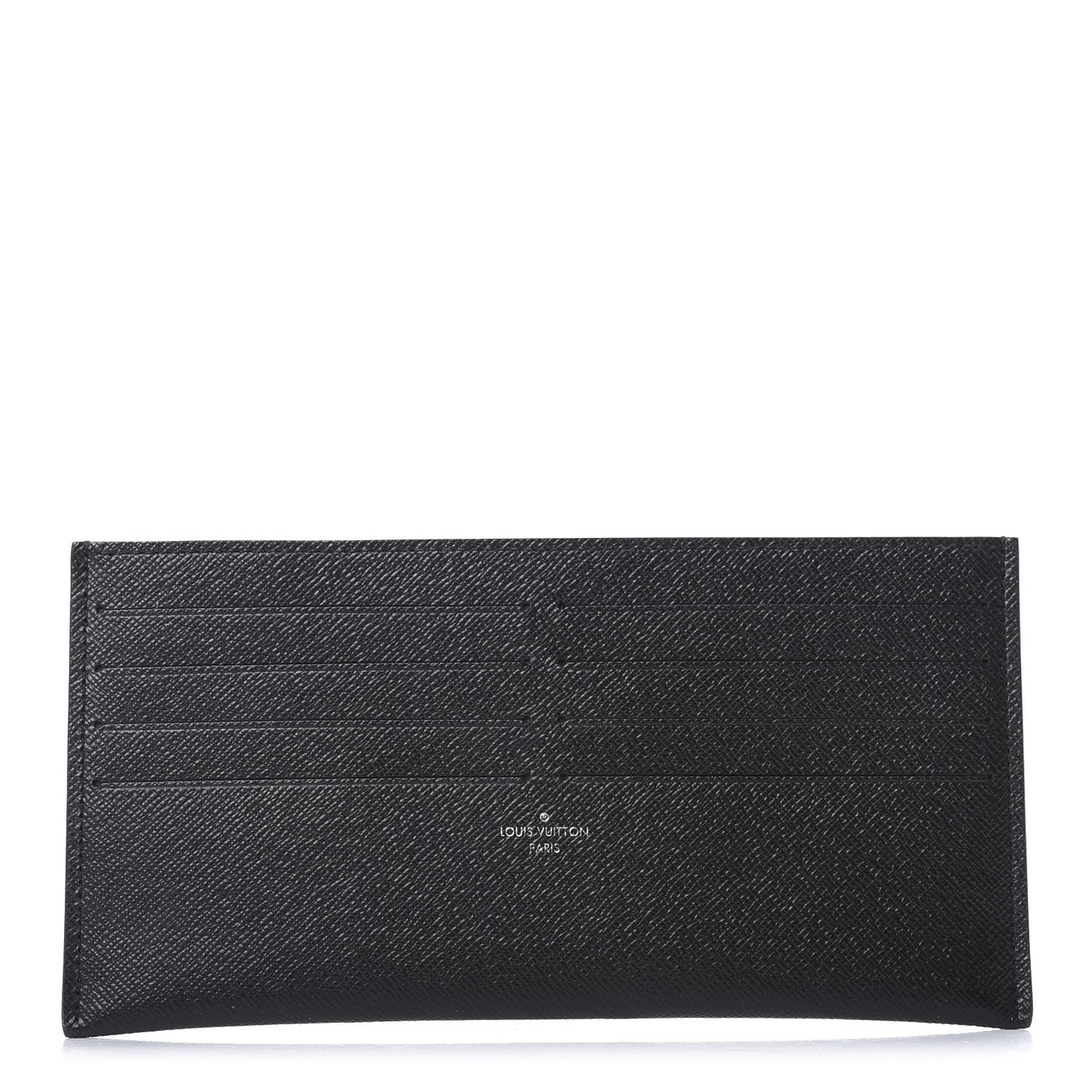 Calfskin Felicie Chain Wallet Card Holder Insert Black