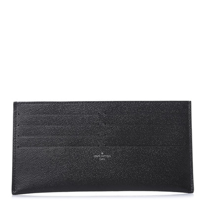 Louis Vuitton Calfskin Felicie Chain Wallet Card Holder Insert Black 1 of 6