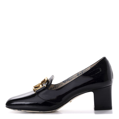 Gucci Vernice GG Victoire 55mm Loafer Pumps 39.5 Black 1 of 10