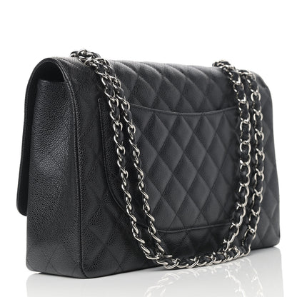 Chanel Caviar Quilted Maxi Single Flap Black 2 of 12