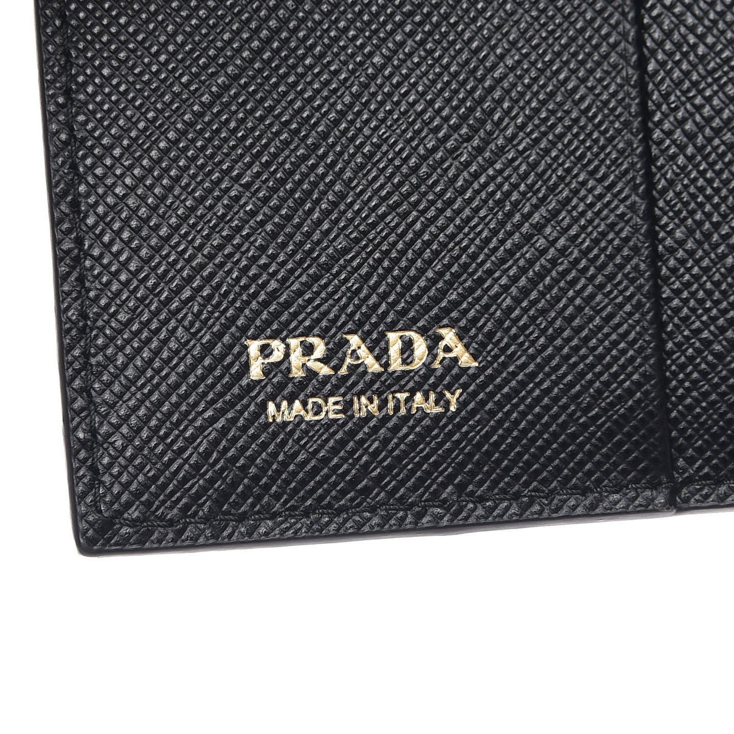 Saffiano Cahier Compact Wallet Black