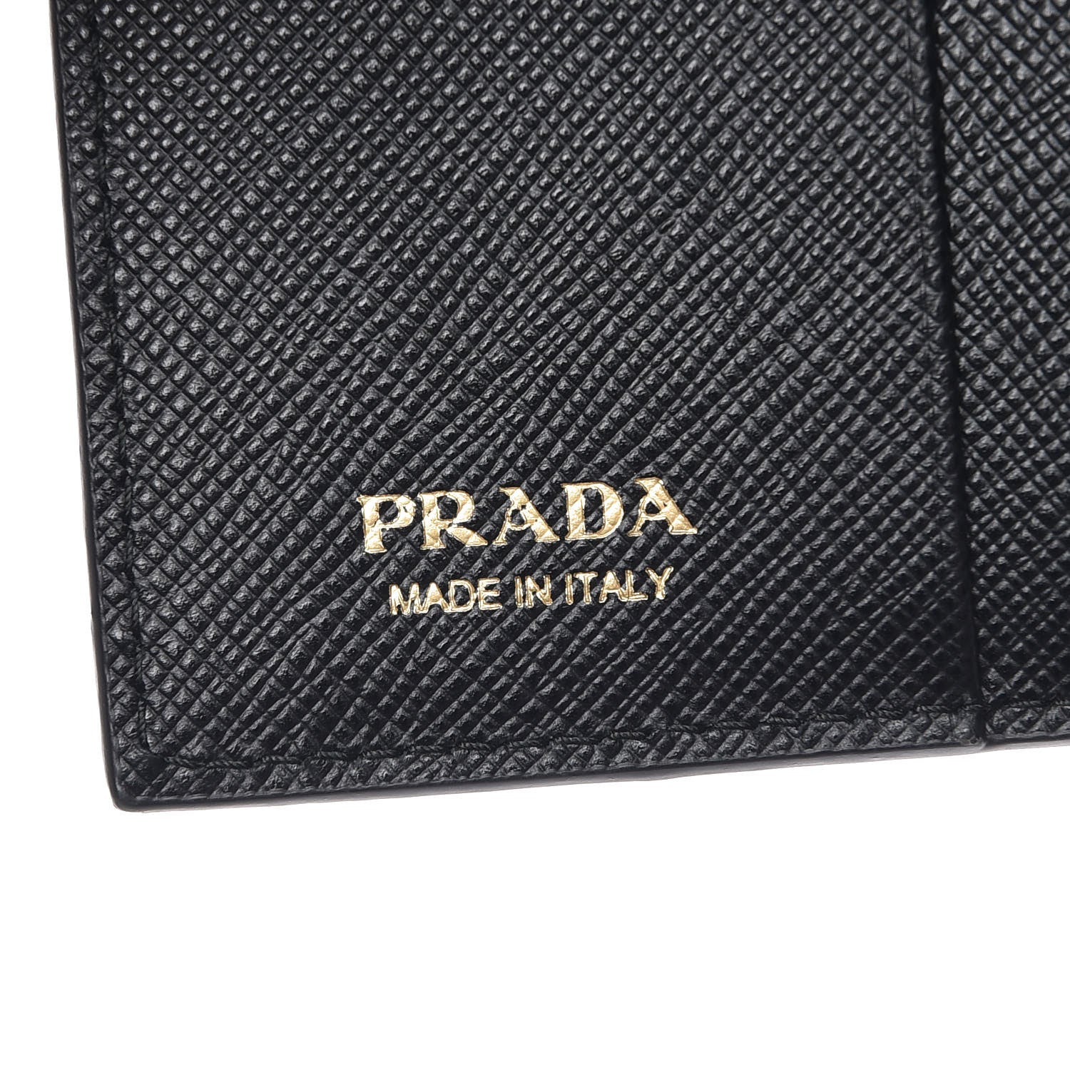 Prada Saffiano Cahier Compact Wallet Black 6 of 7