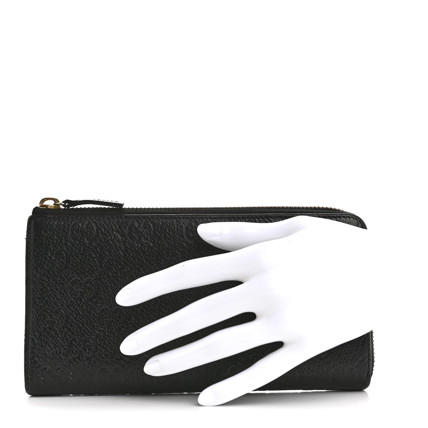 Gucci Guccissima Donna Long Wallet Black 2 of 9