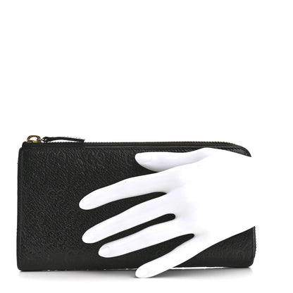 Gucci Guccissima Donna Long Wallet Black 2 of 9