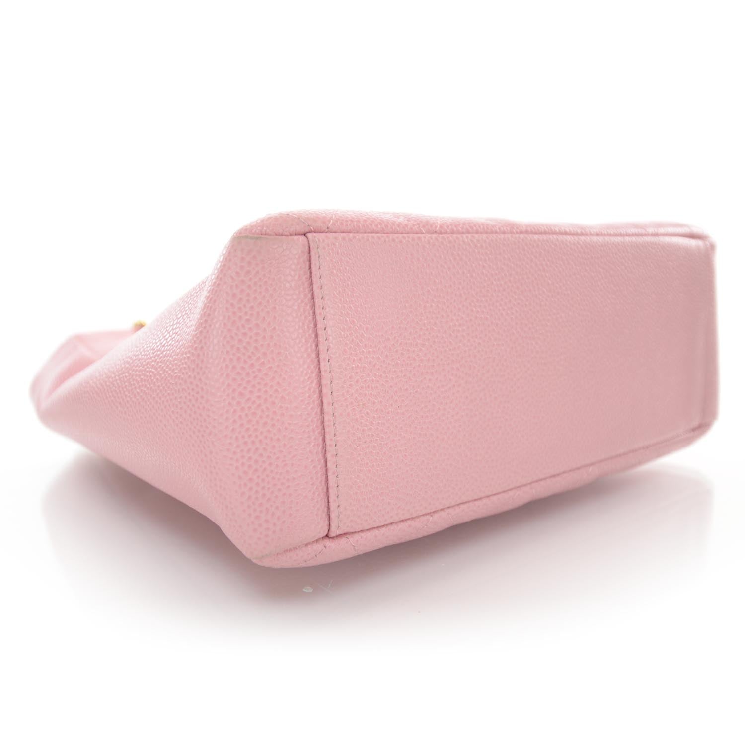 Chanel Caviar Petit Shopping Tote PST Pink 5 of 11