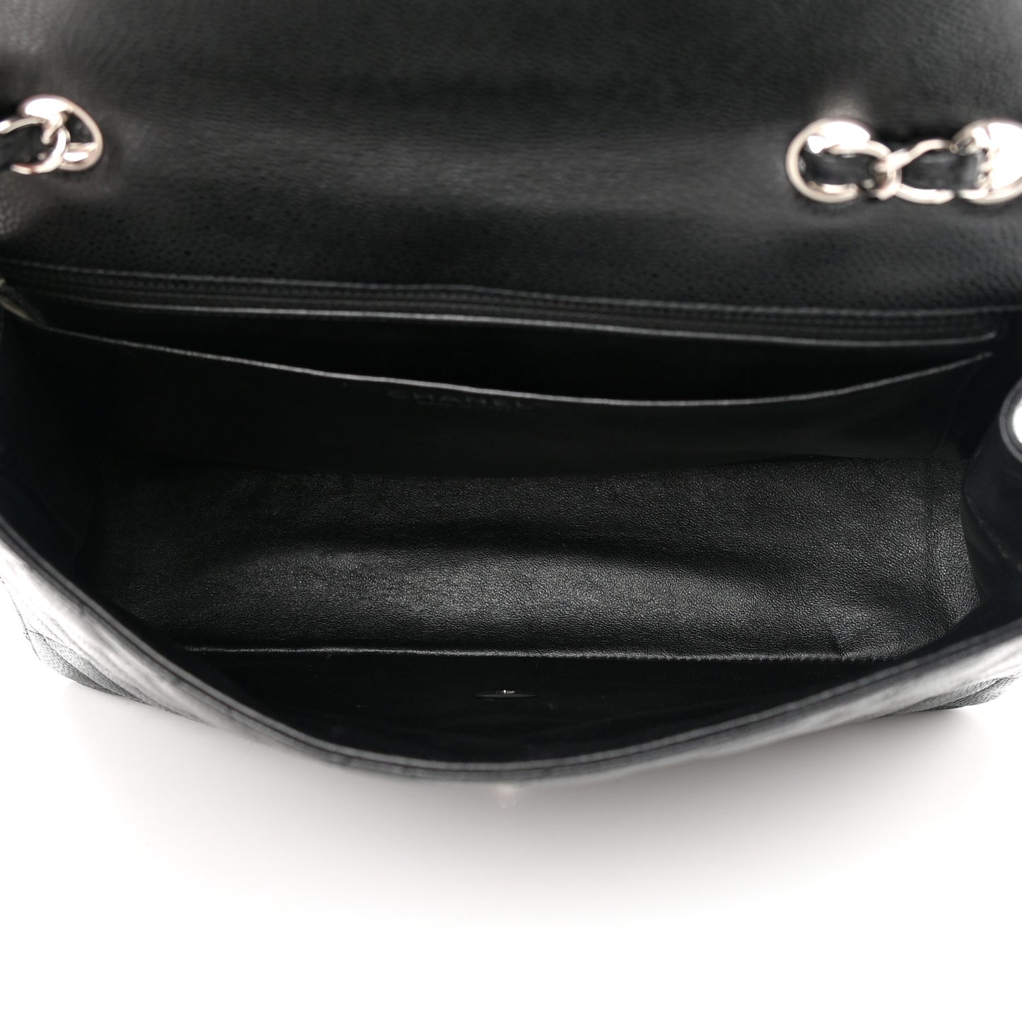 Caviar Quilted Jumbo Single Flap Black