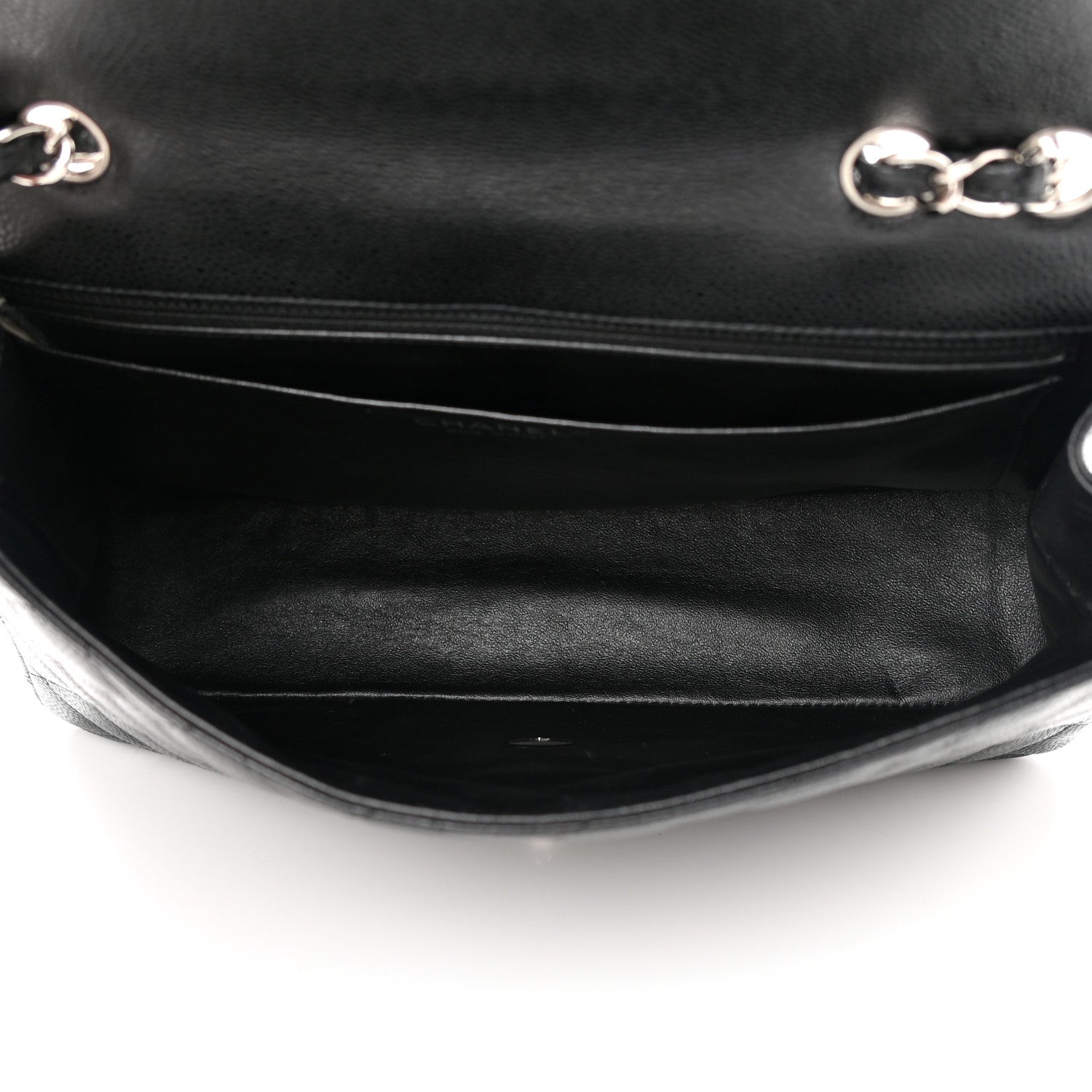 Chanel Caviar Quilted Jumbo Single Flap Black 5 of 13