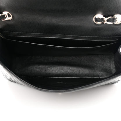 Chanel Caviar Quilted Jumbo Single Flap Black 5 of 13