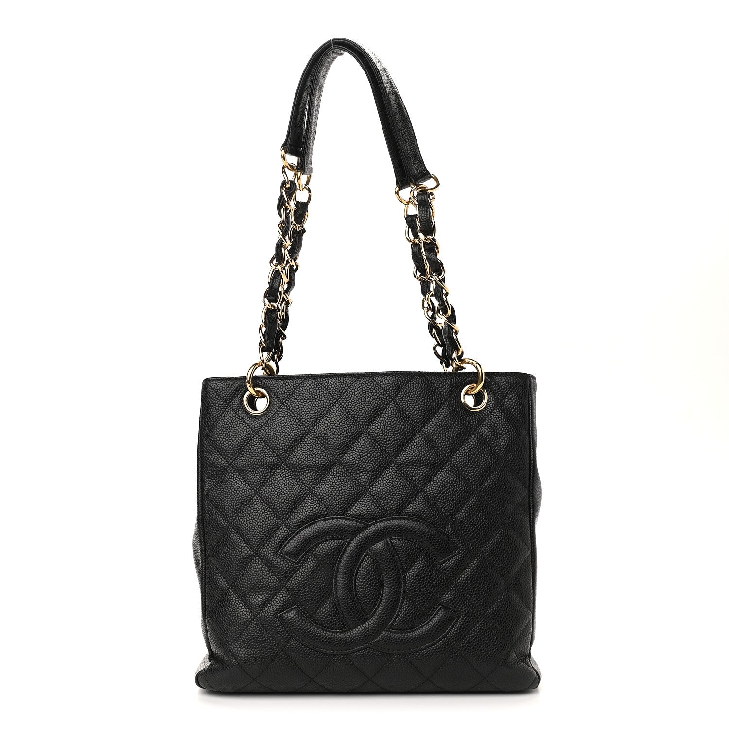 Chanel Caviar Quilted Petit Shopping Tote PST Black 1 of 9