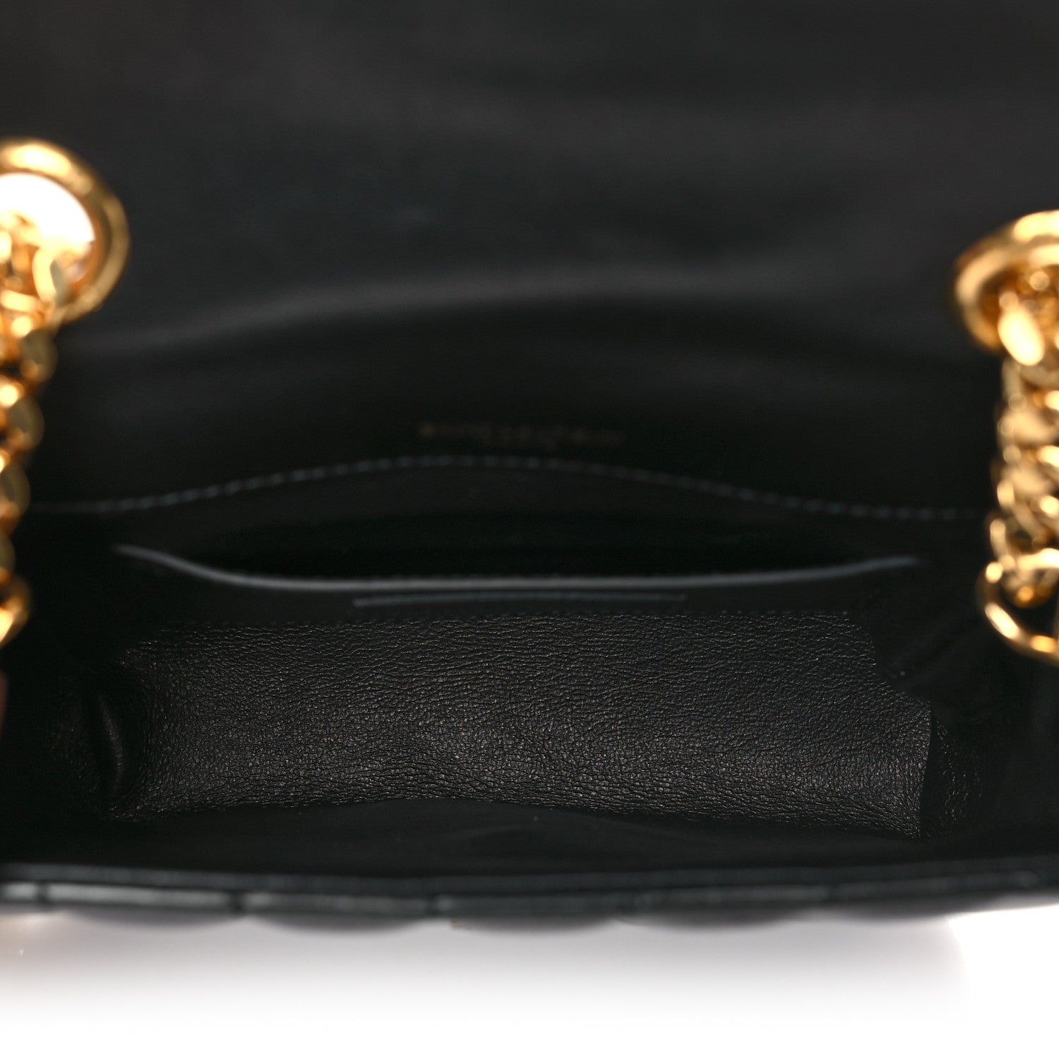 Saint Laurent Lambskin Matelasse Monogram Small Vicky Chain Bag Black 5 of 10