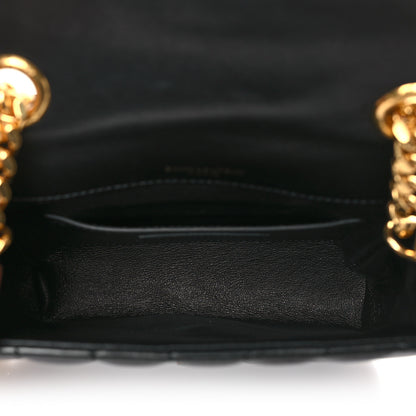 Saint Laurent Lambskin Matelasse Monogram Small Vicky Chain Bag Black 5 of 10