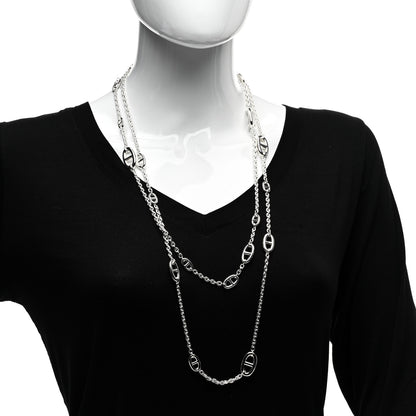 Hermes Sterling Silver Farandole Necklace 160 2 of 5