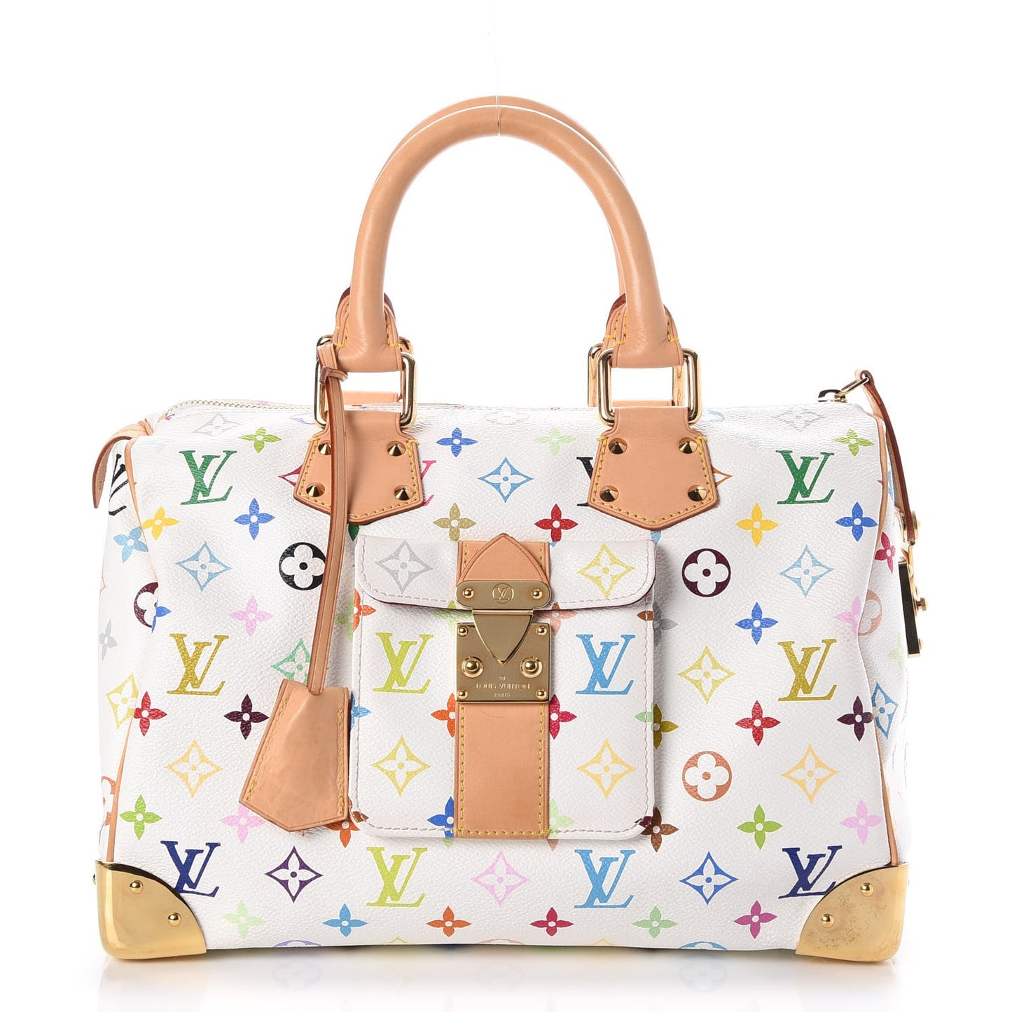 Monogram Multicolor Speedy 30 White