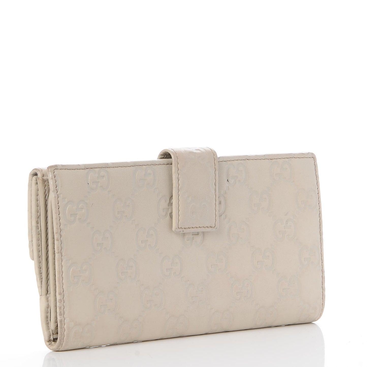 Guccissima Princy Continental Wallet Off White