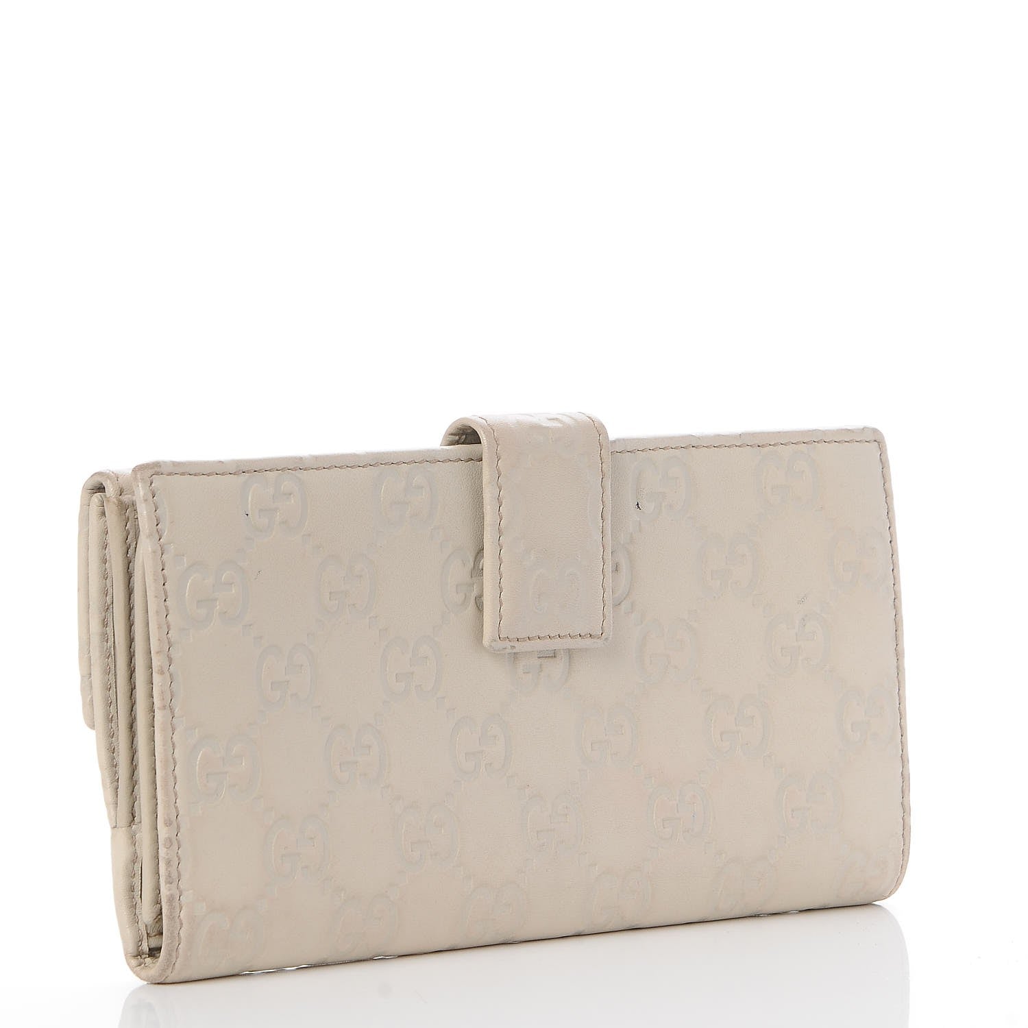 Gucci Guccissima Princy Continental Wallet Off White 3 of 7