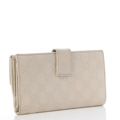 Gucci Guccissima Princy Continental Wallet Off White 3 of 7