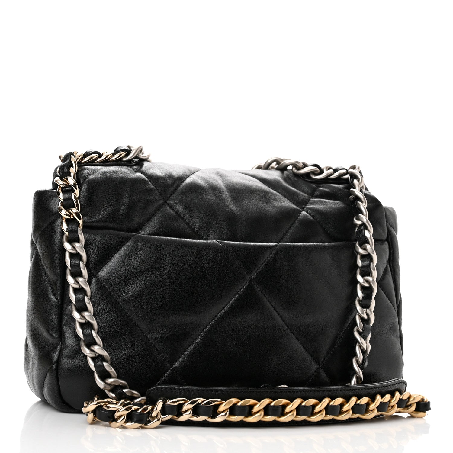 Chanel Lambskin Quilted Medium Chanel 19 Flap Black 3 of 11