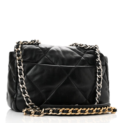 Chanel Lambskin Quilted Medium Chanel 19 Flap Black 3 of 11