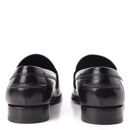 Louis Vuitton Calfskin Mens Major Loafers 9 Black 6 of 9