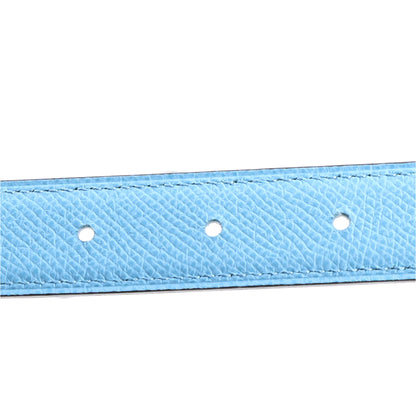 Hermes Swift Epsom 24mm Belt Strap 80 32 Bleu Brume Celeste 4 of 6