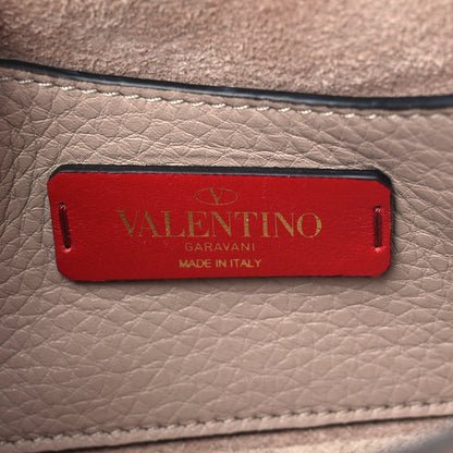Valentino Garavani Pebbled Calfskin Mini Rockstud Crossbody Bag Poudre 6 of 8