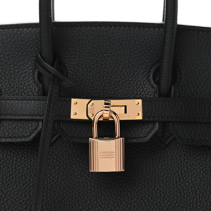 Hermes Togo Birkin 25 Black 8 of 11