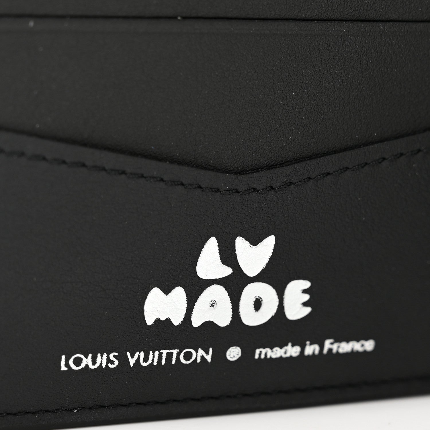 Louis Vuitton X NIGO Taurillon Monogram Denim Drip Slender Wallet Black 6 of 7