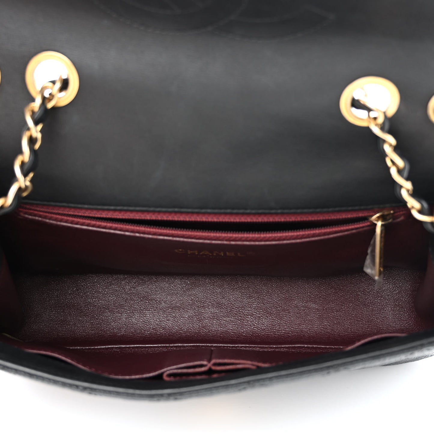 Caviar Quilted Medium CC Filigree Flap Black