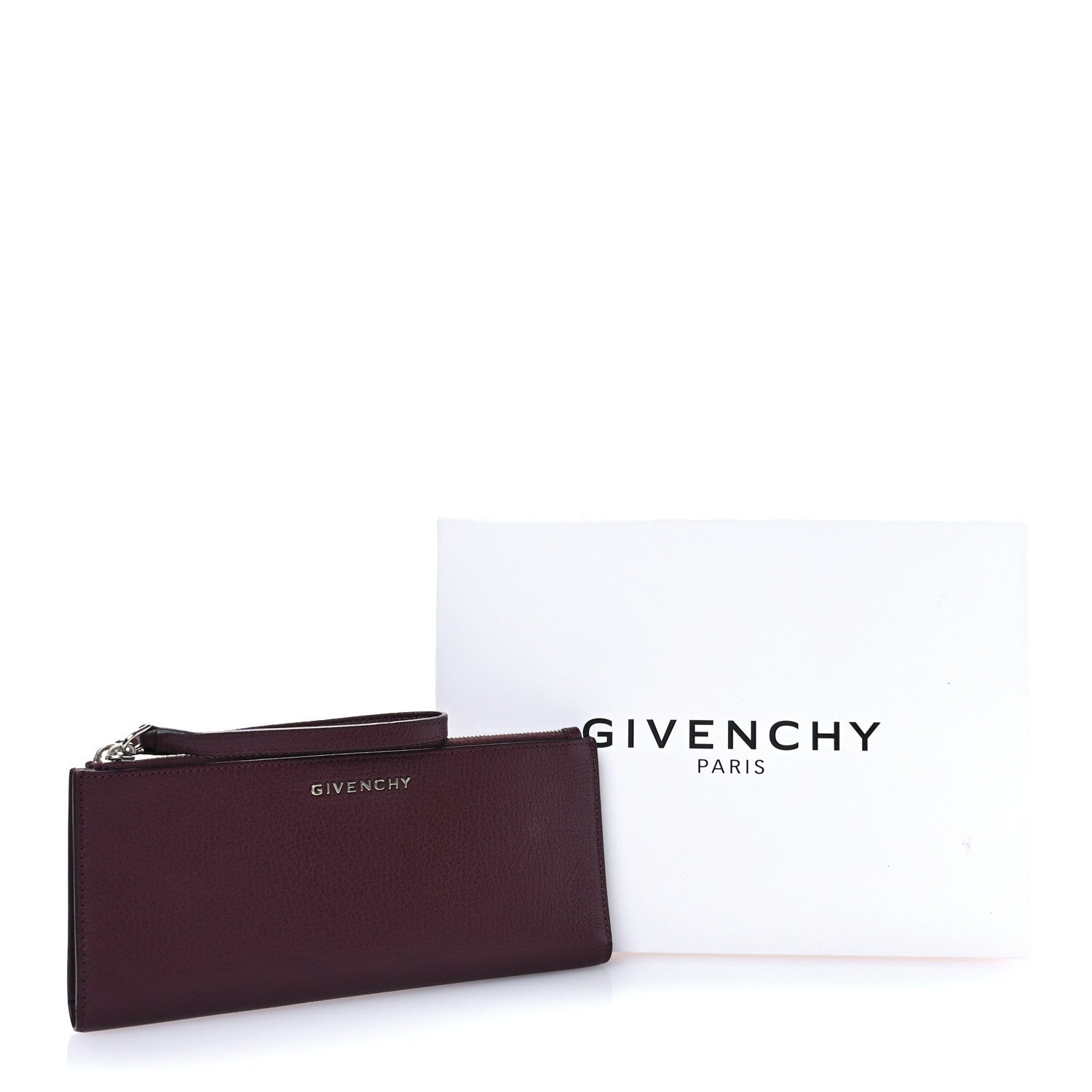 Givenchy Sugar Goatskin Pandora Double Zip Wallet Oxblood Red 10 of 10