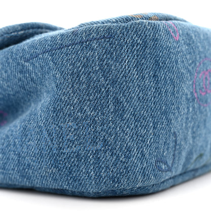 Chanel Denim Quilted Mini Denim Mood Rectangular Flap Blue Multicolor 9 of 10