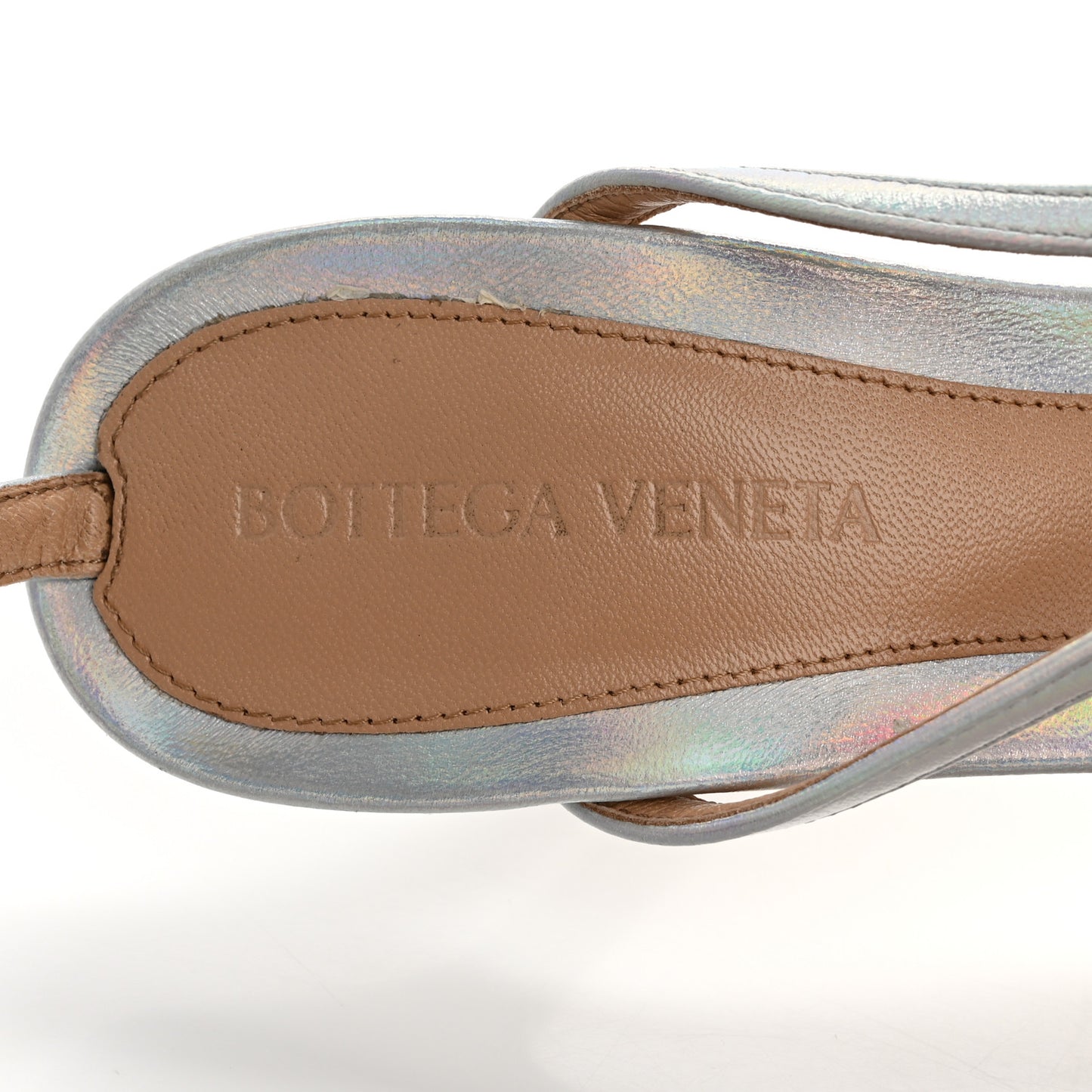 Laser Nappa Stretch Multi Strap 90mm Sandals 37 Moon Drop