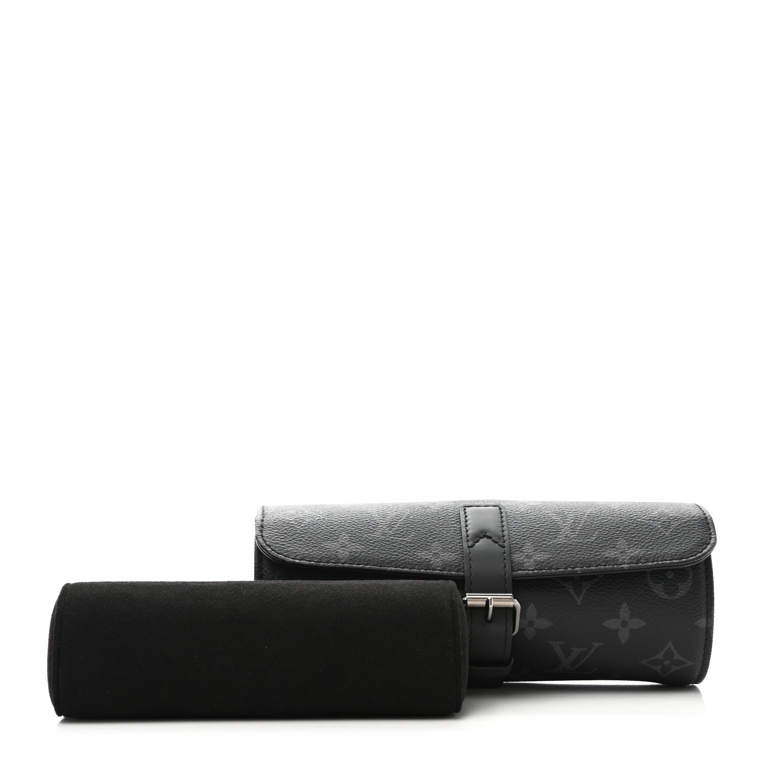 Louis Vuitton Monogram Eclipse 3 Watch Travel Case 1 of 8