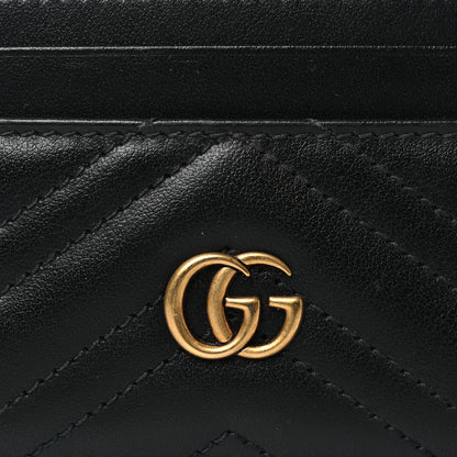 Gucci Calfskin Matelasse GG Marmont Card Holder Black 7 of 7