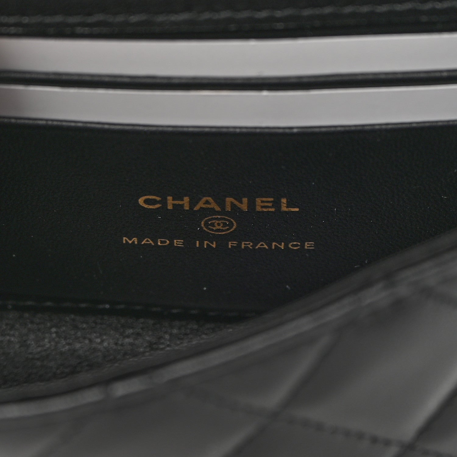 Chanel Lambskin Quilted Top Handle Flap Clutch With Chain Black 6 of 12