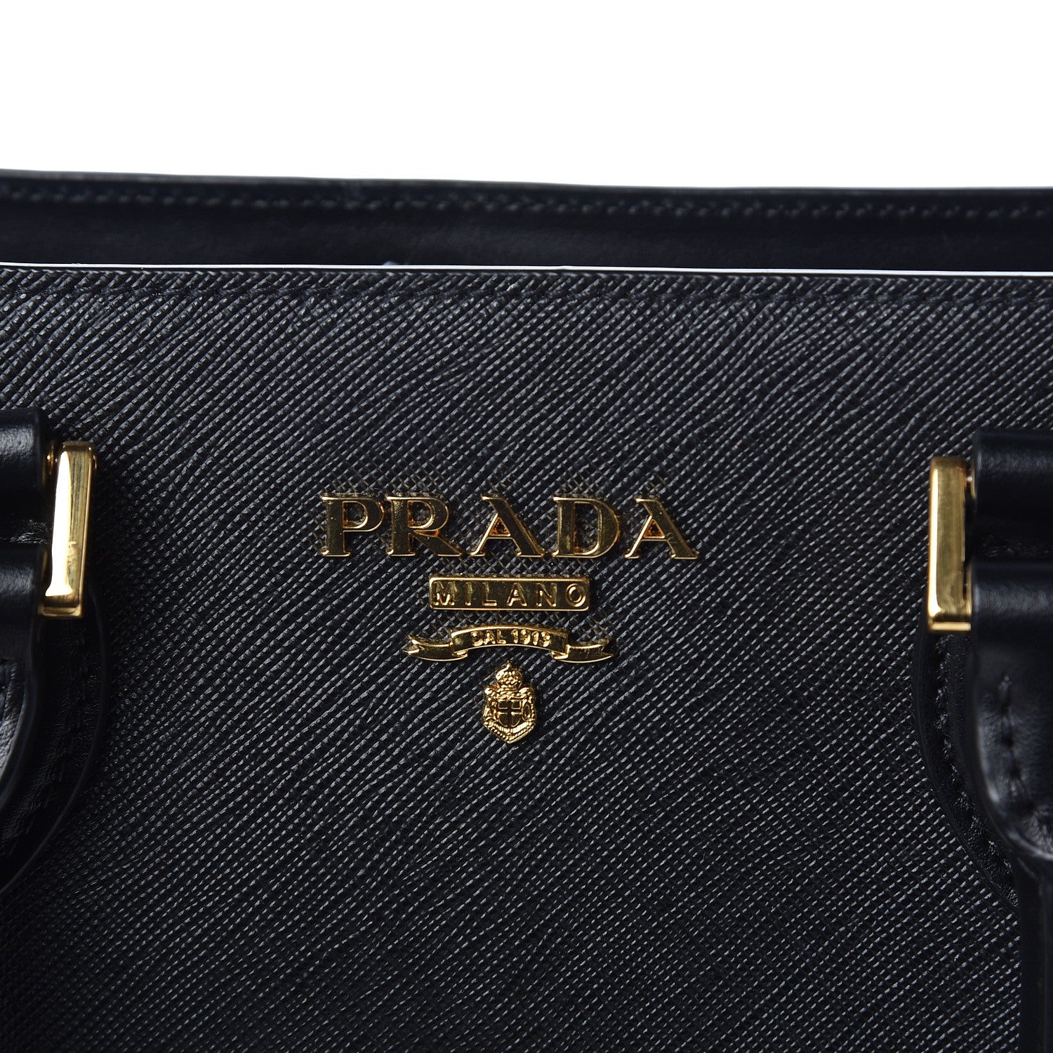 Prada Saffiano Soft Calfskin Zippered Tote Black 11 of 11