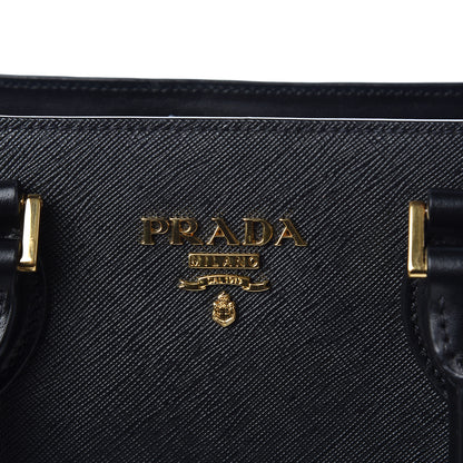 Prada Saffiano Soft Calfskin Zippered Tote Black 11 of 13